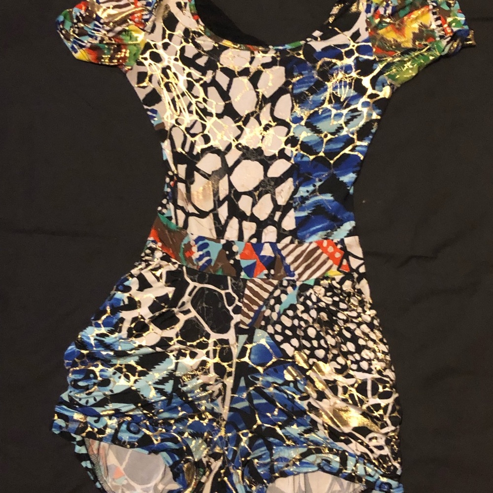 Tri color romper